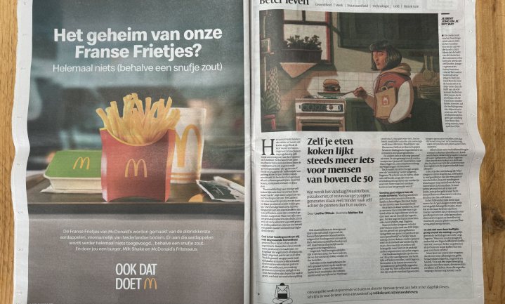 Franse frietjes niet zo natuurlijk als McDonald’s beweert